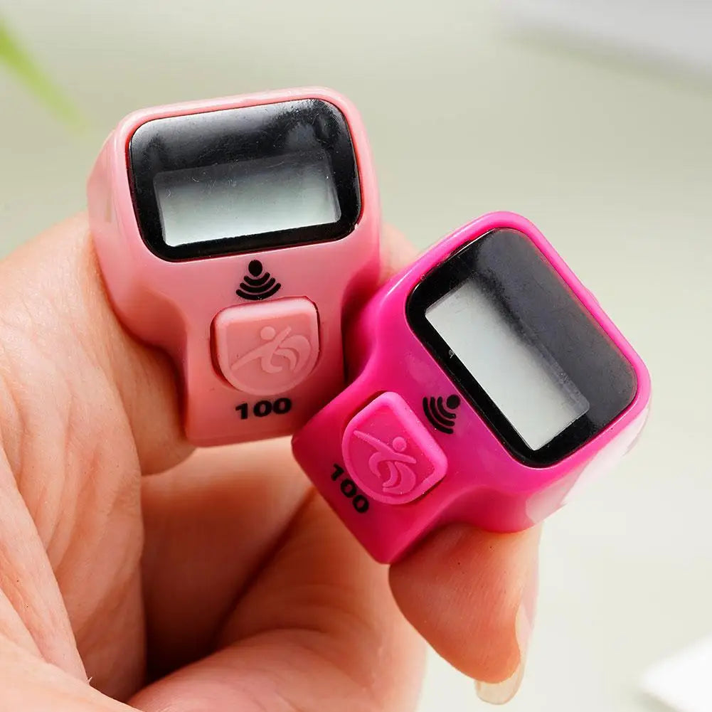 Fitness Electronic Finger Counter, Mini Digital Display Hand Tally Counter 5-Digit Number Count Clicker Resettable Clicker