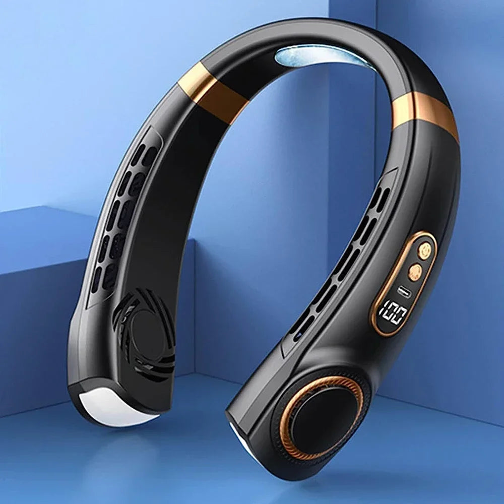 2026 Mini Hands-Free Personal Air Conditioner with Digital Display Rechargeable Air Conditioner Neck Ventilator