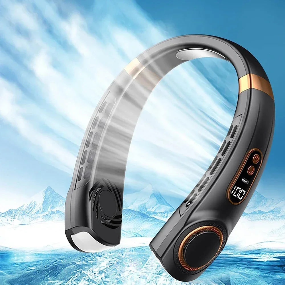 2026 Mini Hands-Free Personal Air Conditioner with Digital Display Rechargeable Air Conditioner Neck Ventilator